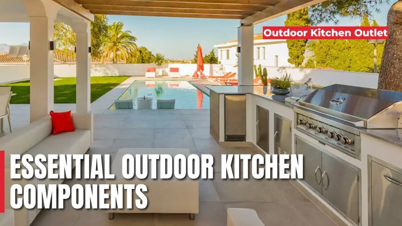 Essential Outdoor Kitchen Components What You Need - Professional City Background - 4K