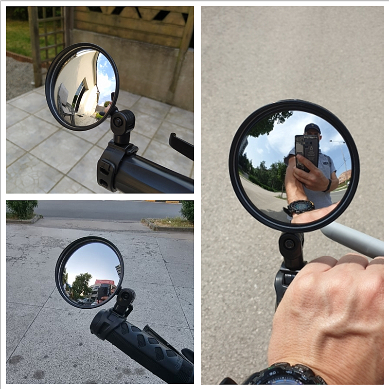 Pcs universal bicycle rearview mirror adjustable rotate wide angle cycling rear view mirrors for mtb road