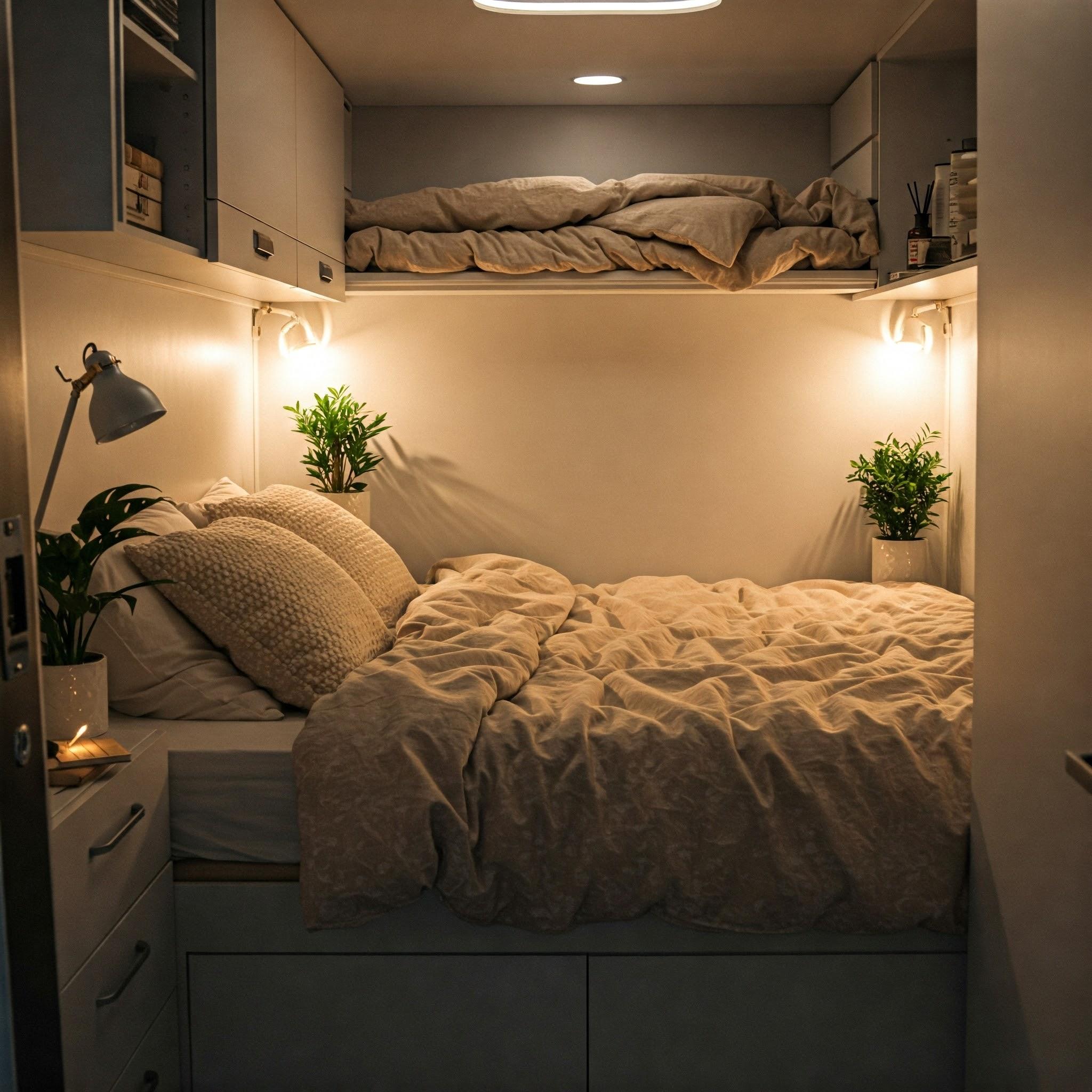Tiny Bedroom Ideas for Couples