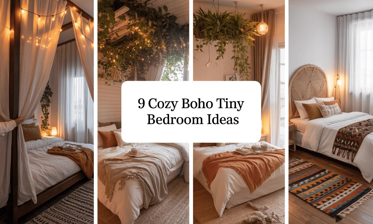 9 Cozy Boho Tiny Bedroom Ideas