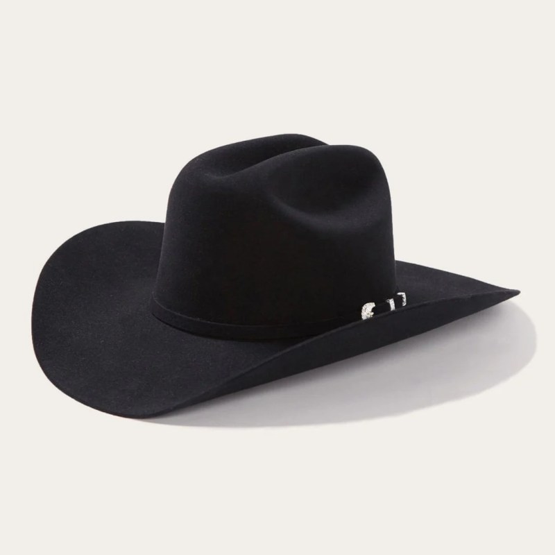 Stetson 10X Shasta Black Premium Felt Cowboy Hat SFSHAS-7540
