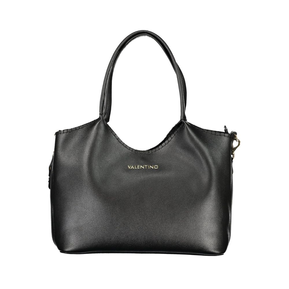 Black Polyurethane Women Bag