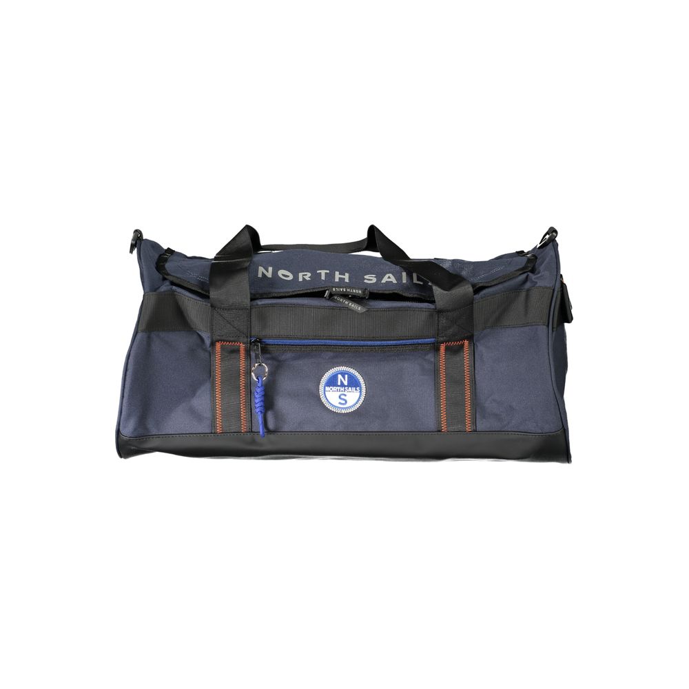 Blue Polyester Men Duffle Bag