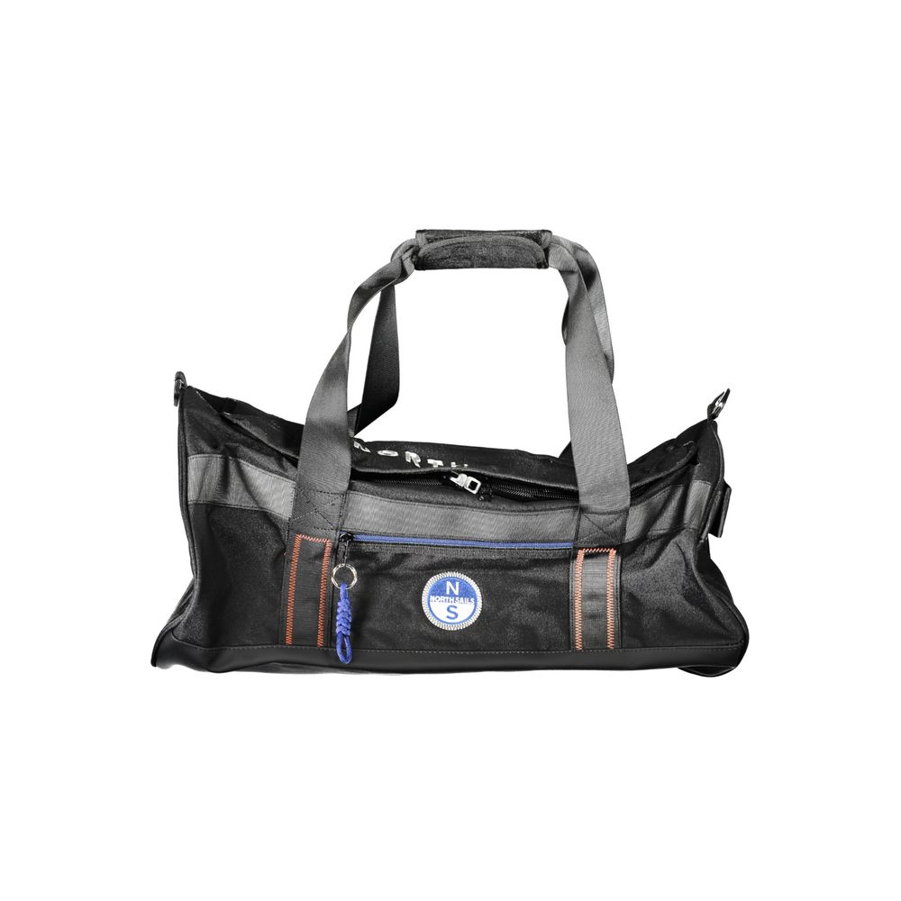 Black Polyester Men Duffle Bag