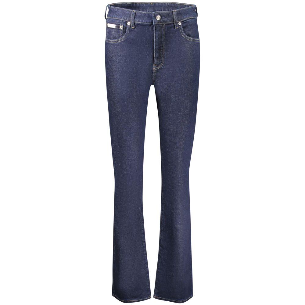 Calvin Klein Women Cotton Trousers — Bluee