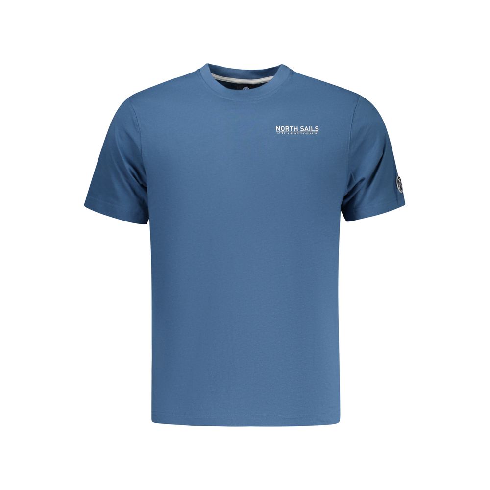 North Sails Blue Cotton Men T-Shirt