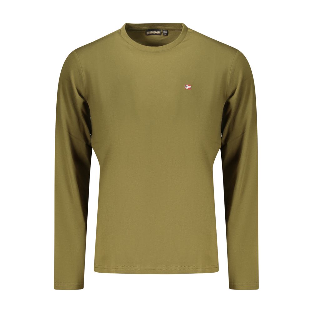 Napapijri Verde Cotton Male T-Shirt