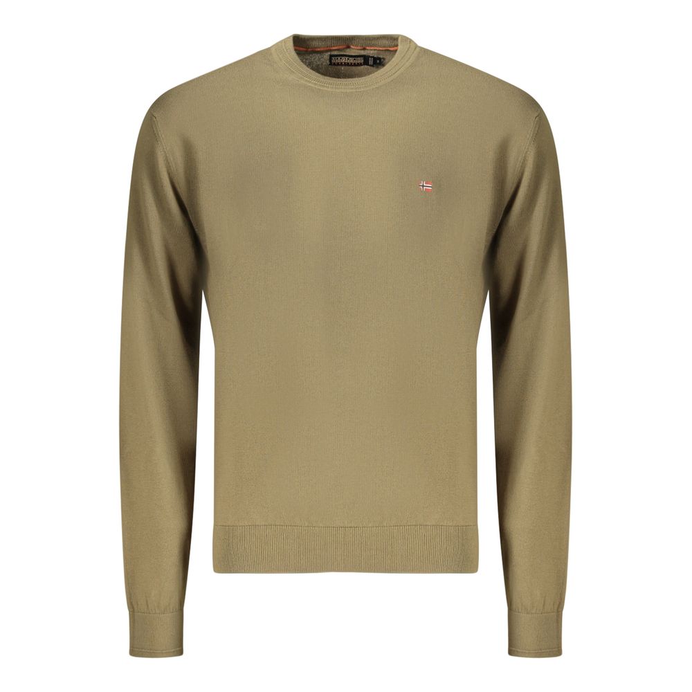 Napapijri Verde Cotton Men's Long-Sleeve Shirt