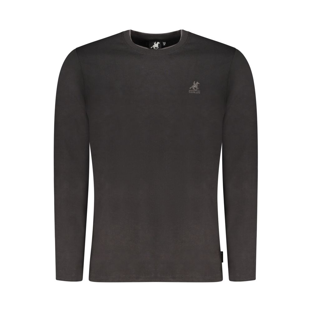 U.S. Grand Black Cotton Men T-Shirt