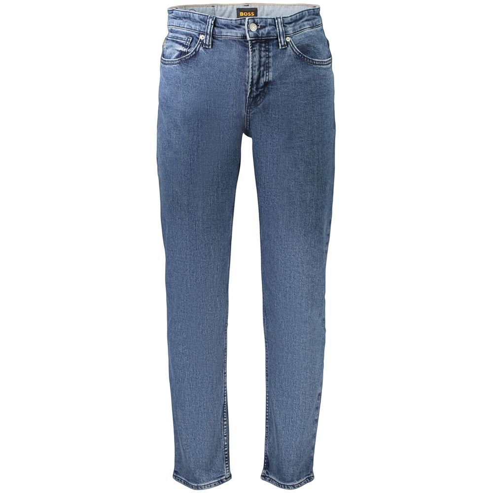 Hugo Boss Blue Cotton Men's Jeans