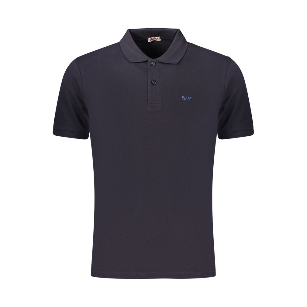 Rifle Blue Cotton Men's Polo Shirt