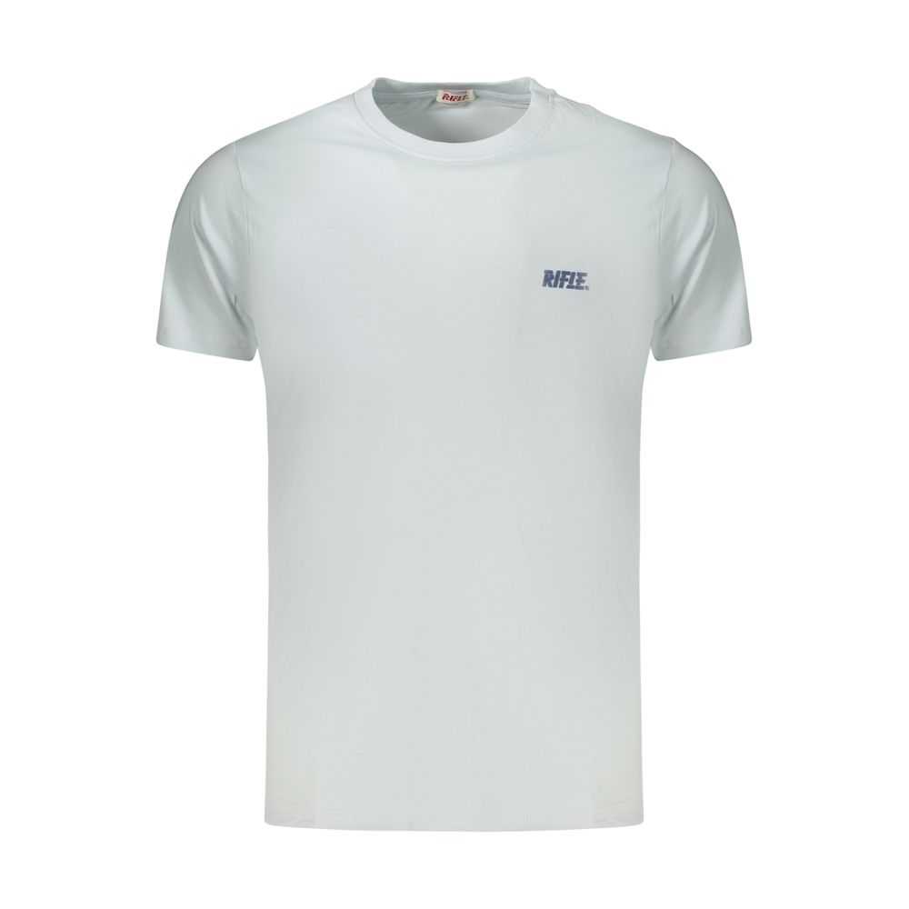 Rifle Light Blue Cotton Men T-Shirt