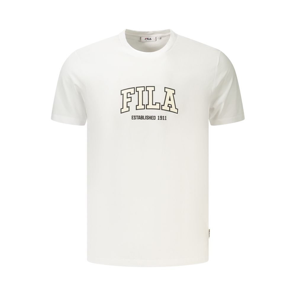 Fila White Cotton Men T-Shirt