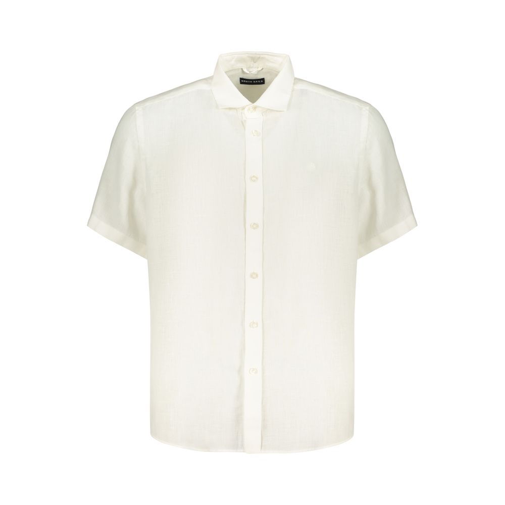 North Sails White Linen Men's Shirt
