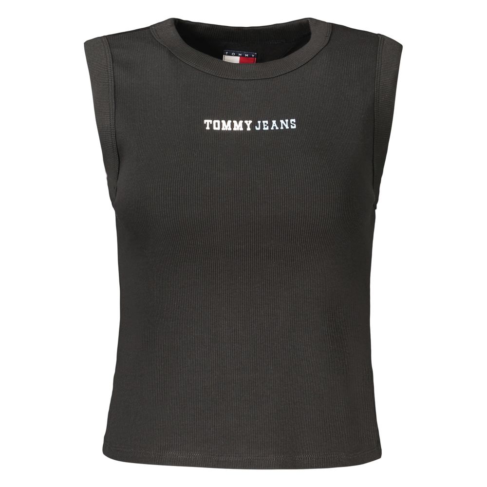 Tommy Hilfiger Black Cotton Women Tank Top