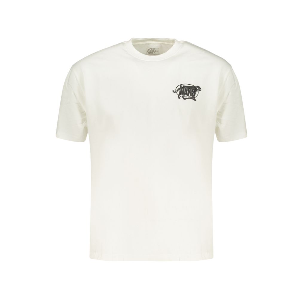 Vans White Cotton Men T-Shirt