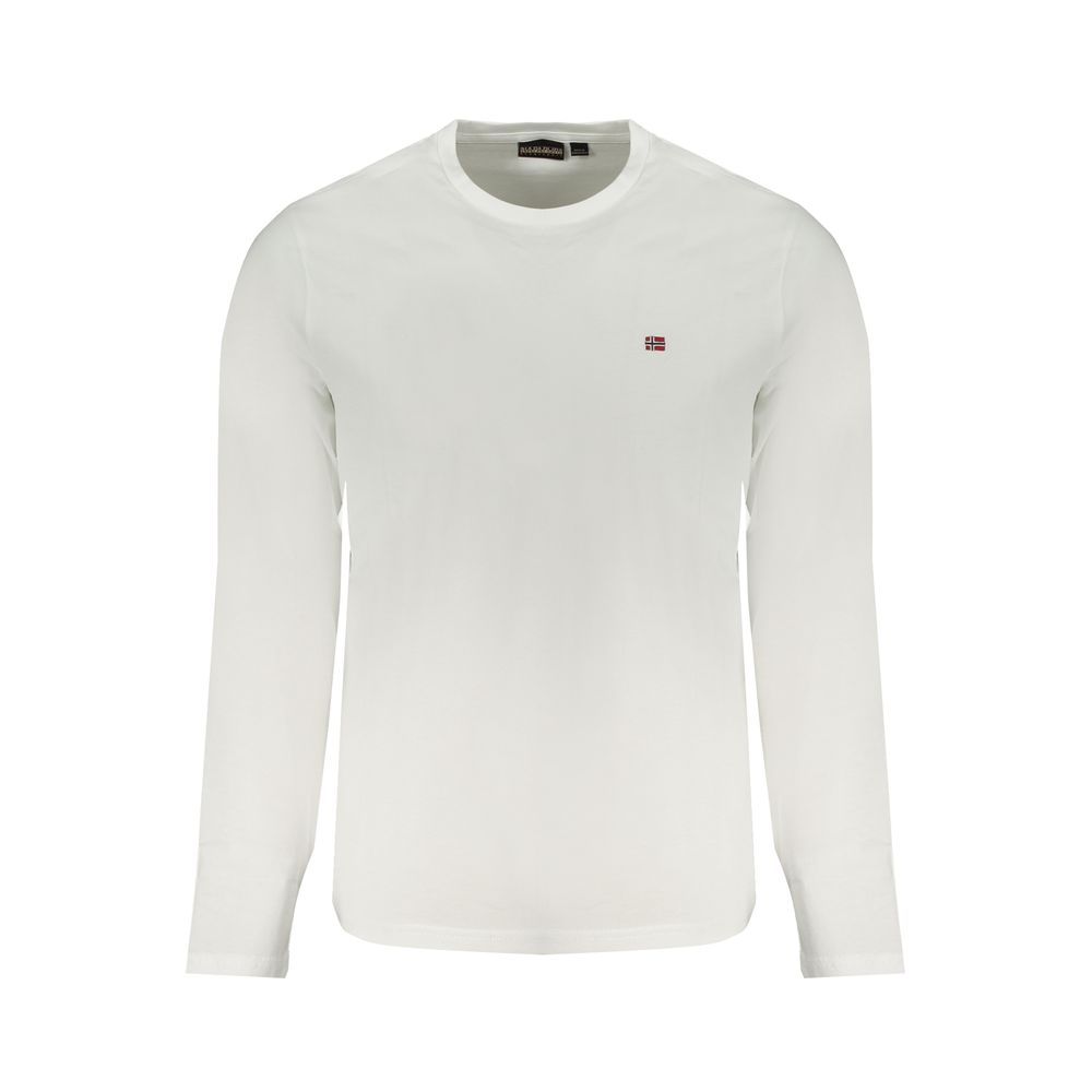 Napapijri White Cotton Men T-Shirt