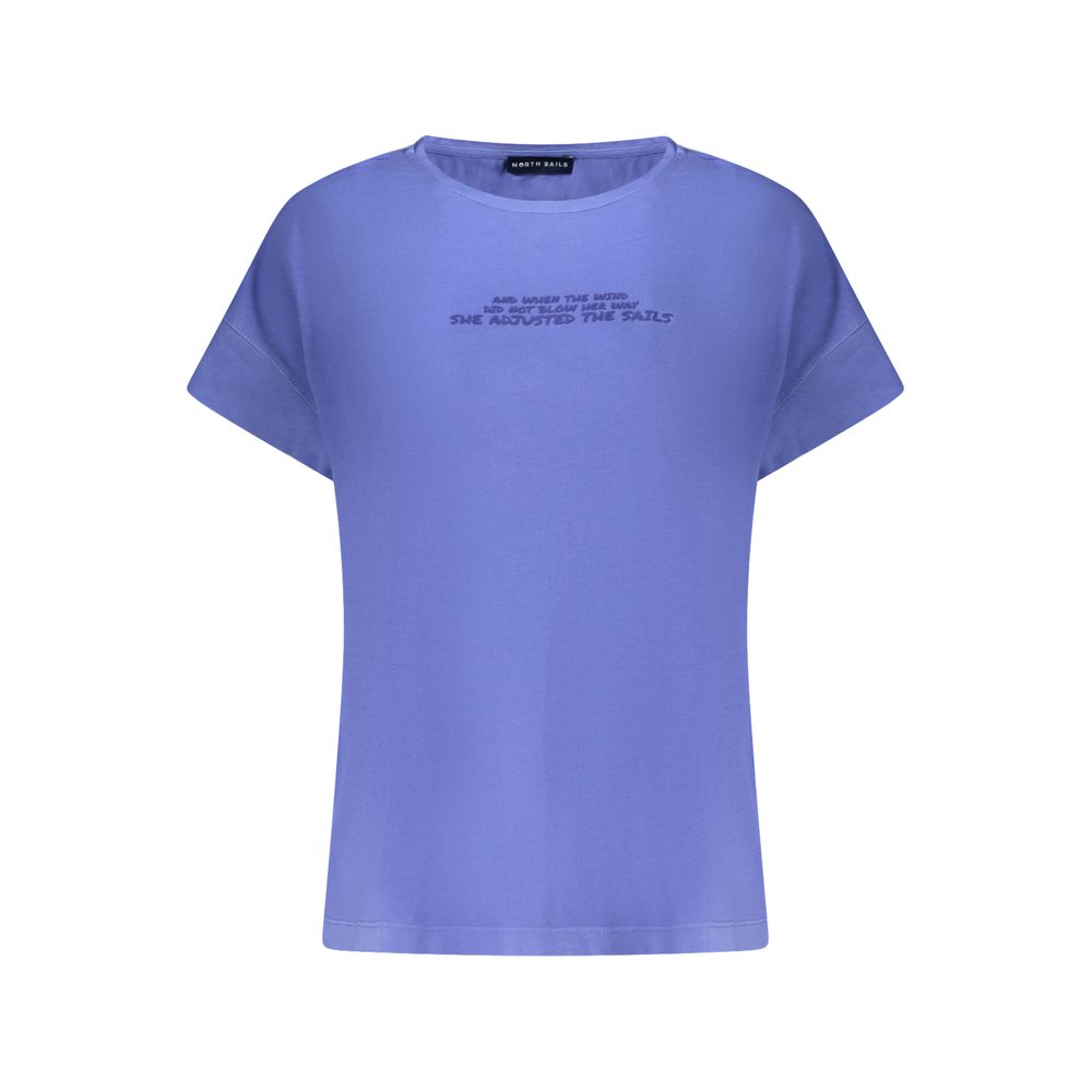 North Sails Blue Cotton Women T-Shirt