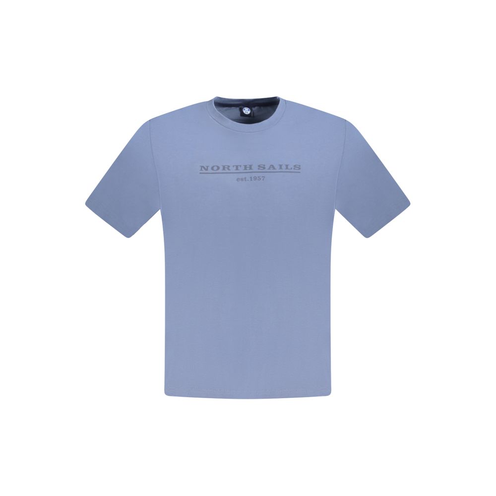 North Sails Blue Cotton Men T-Shirt