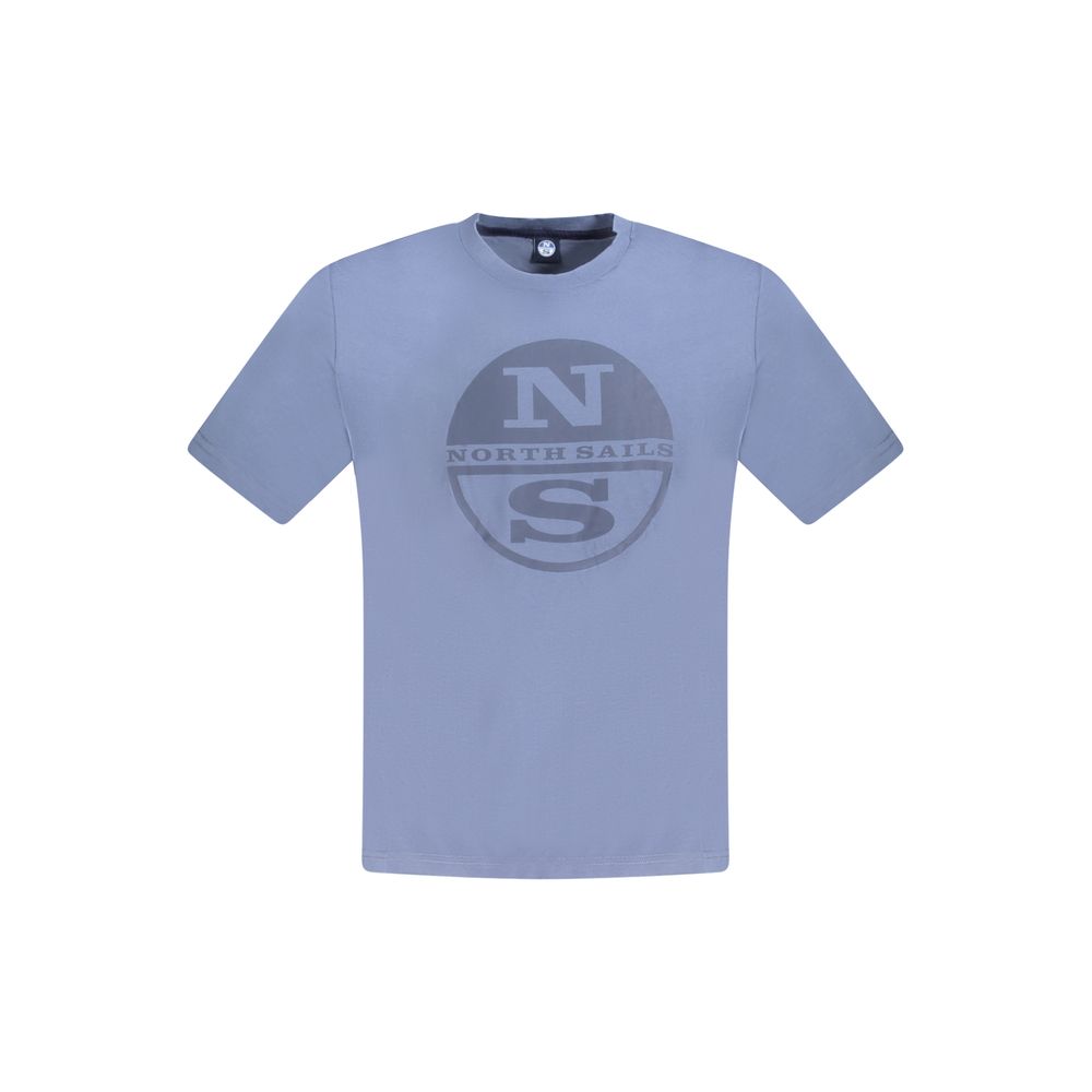 North Sails Blue Cotton Men T-Shirt
