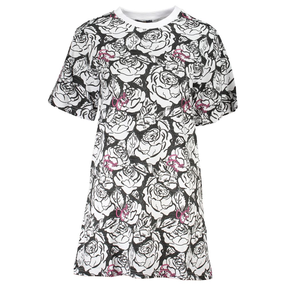Cavalli Class "Bianco Cotton Women Dress"