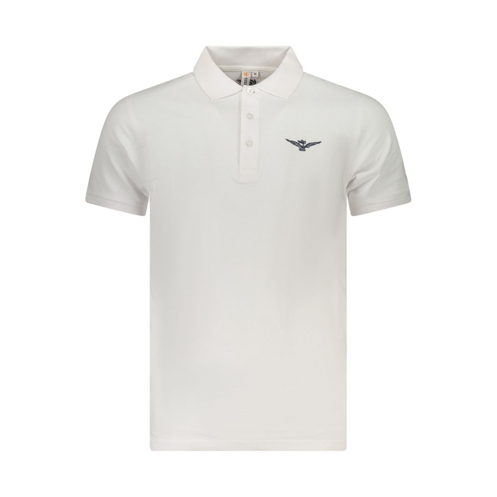 Accademia Militare White Cotton Men Polo Shirt