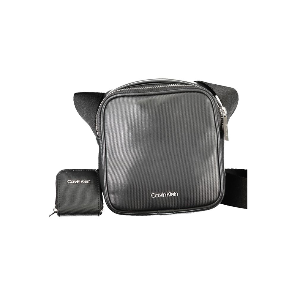 Calvin Klein Black Polyurethane Men Shoulder Bag