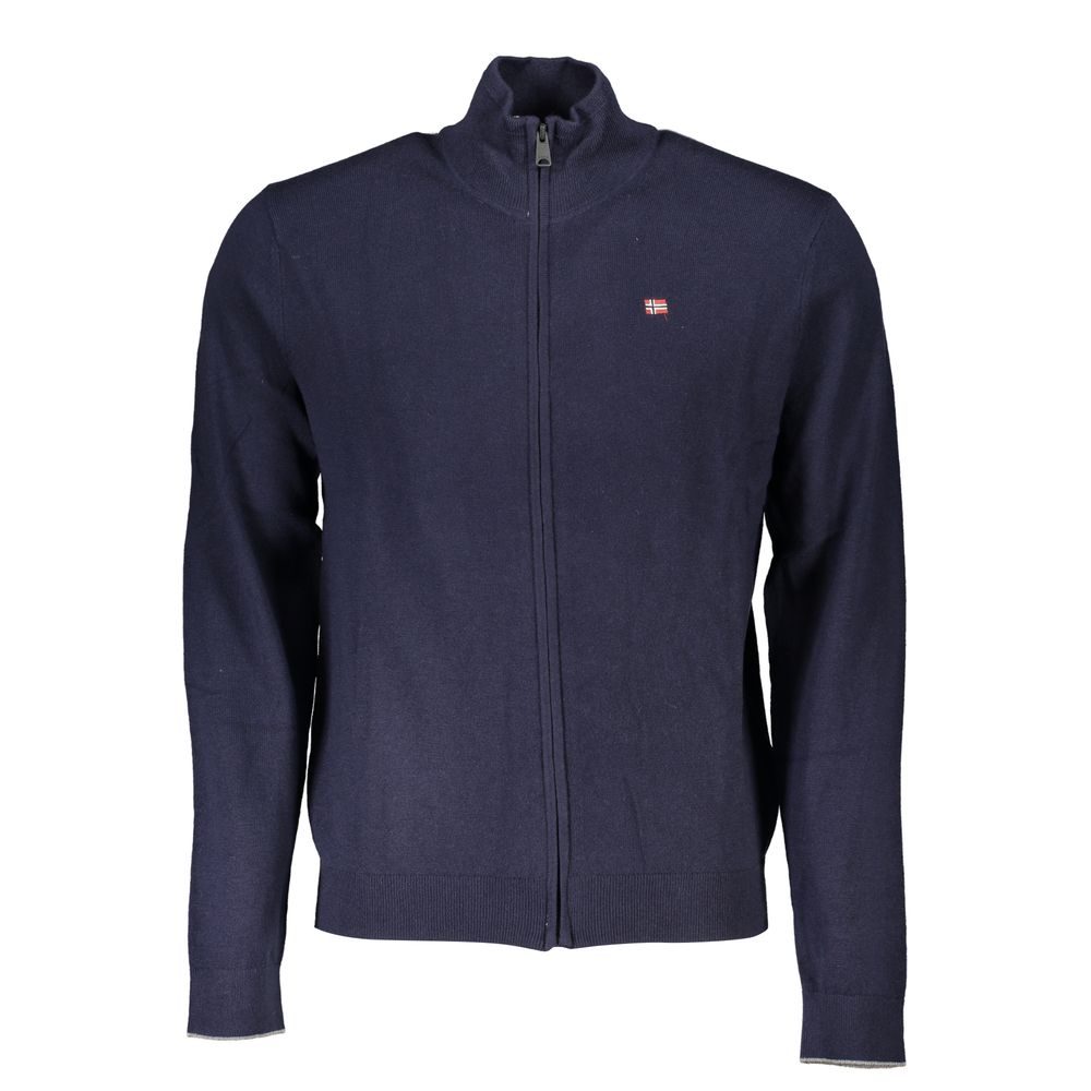 Napapijri Blue Tessuto Men's Cardigan