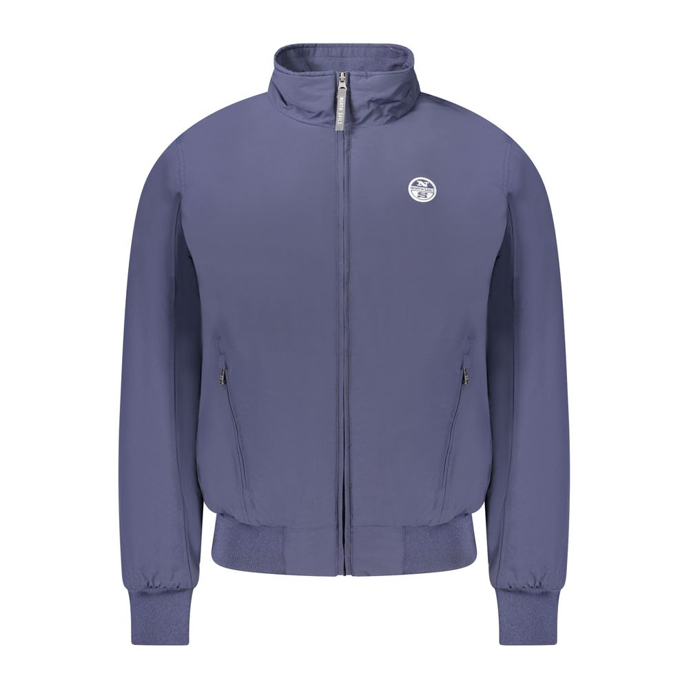 North Sails Blue Polyester Men's Bomber Jacket