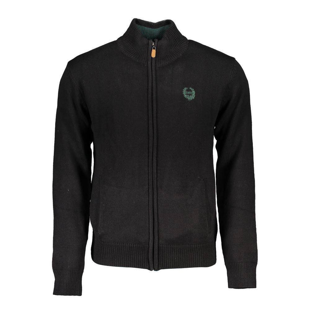 Gianmarco Venturi Black Cotton Men's Cardigan