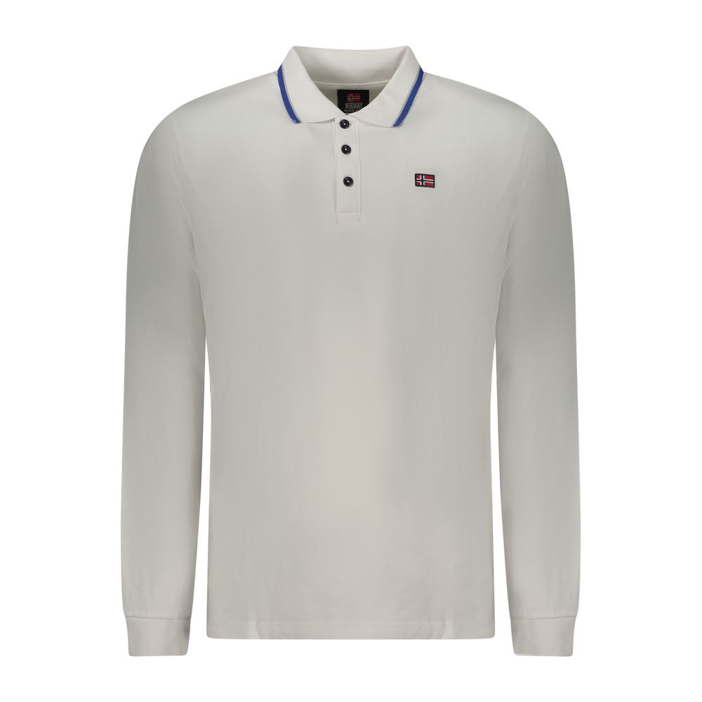 Norway 1963 Bianco Cotton Men Polo Shirt