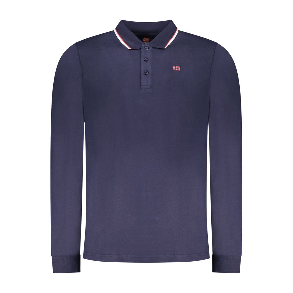 Norway 1963 Blu Cotton Mens Polo Shirt