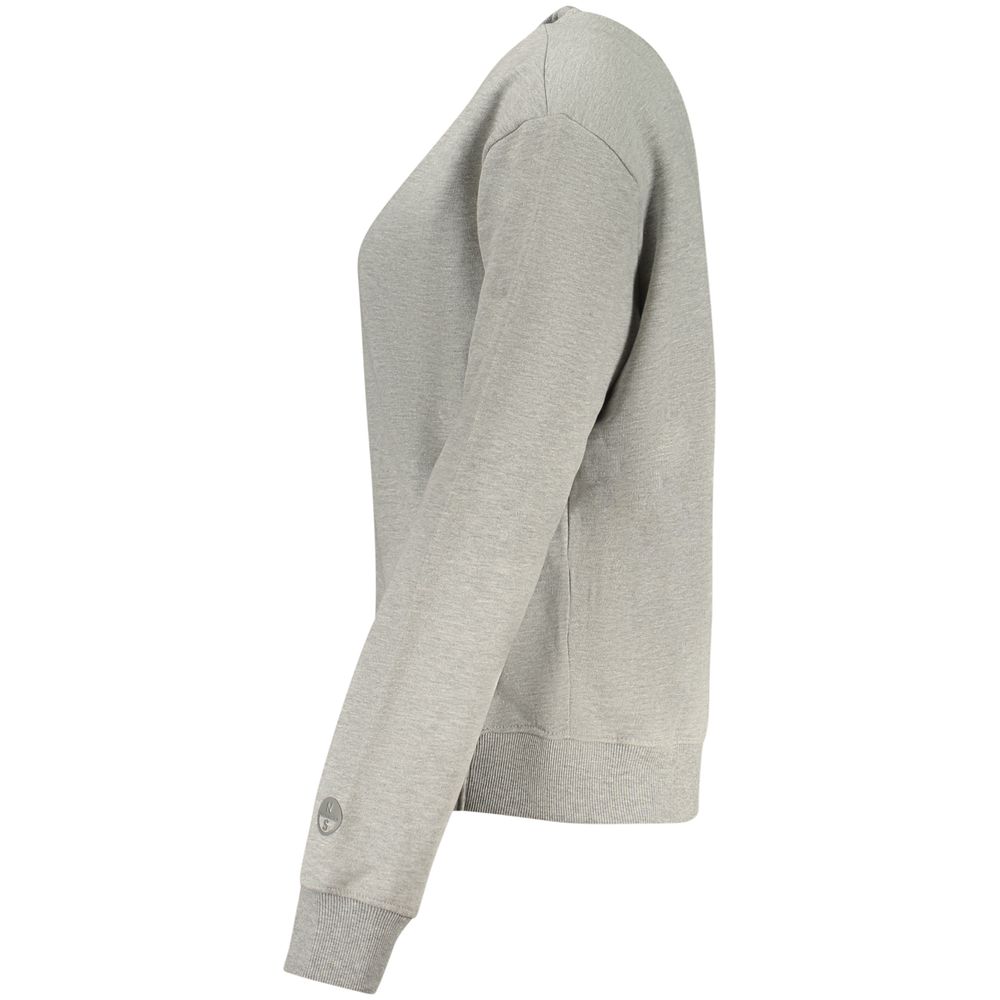 North Sails Grigio Cotton Women Sweatshirt