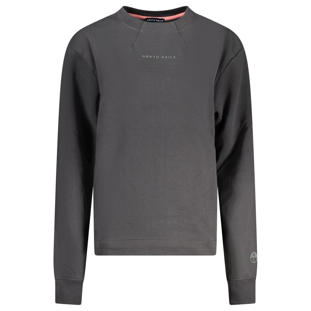 North Sails Black Cotton Women Sweatshirt