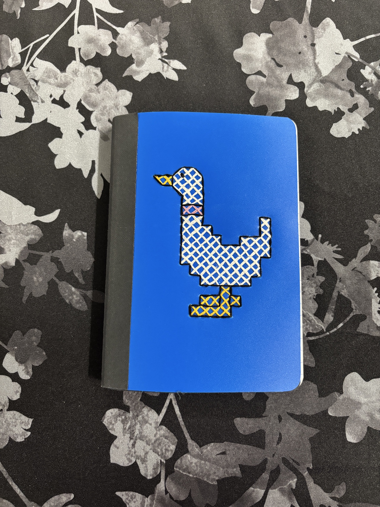Cross Stitched Duck Notebook