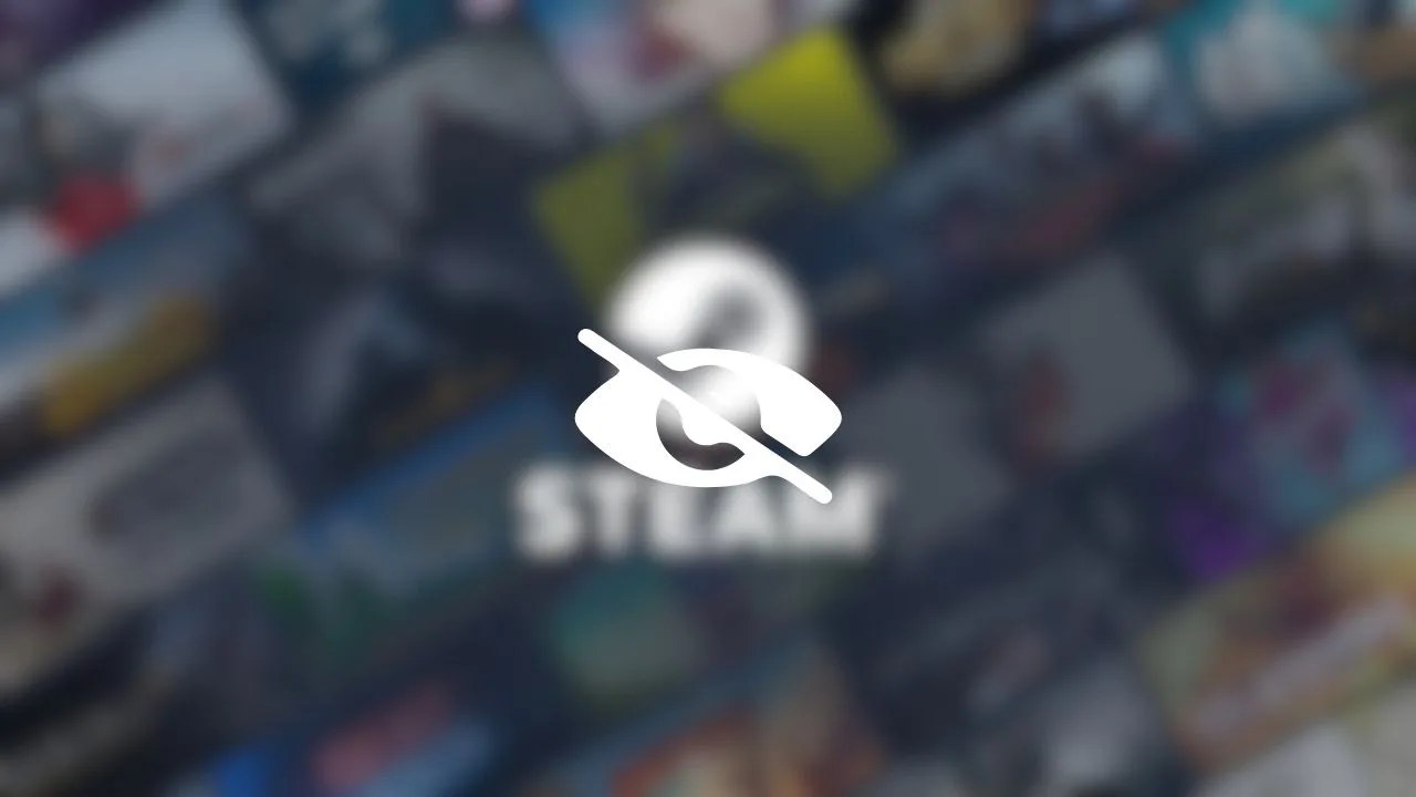 Steam logo edited to appear blurred/censored, a la mature content.