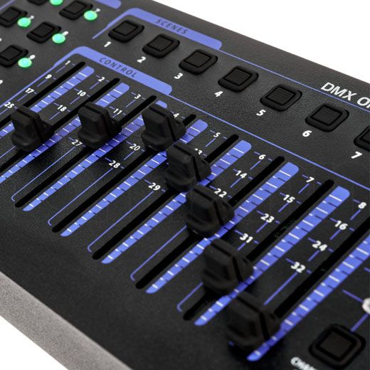 Control de iluminación mediante protocolo DMX RDM