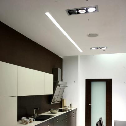 Led lineal empotrado en cocina - y exterior - Proyectos de iluminación