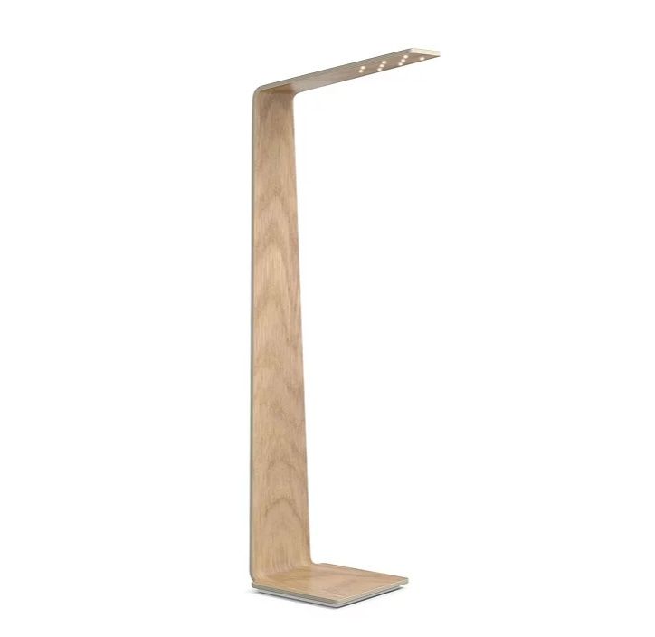 Lámparas de madera de pie