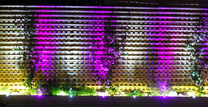 Iluminación LED RGB Terraza