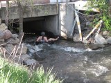 Floating Under Main Street Outside Bozeman