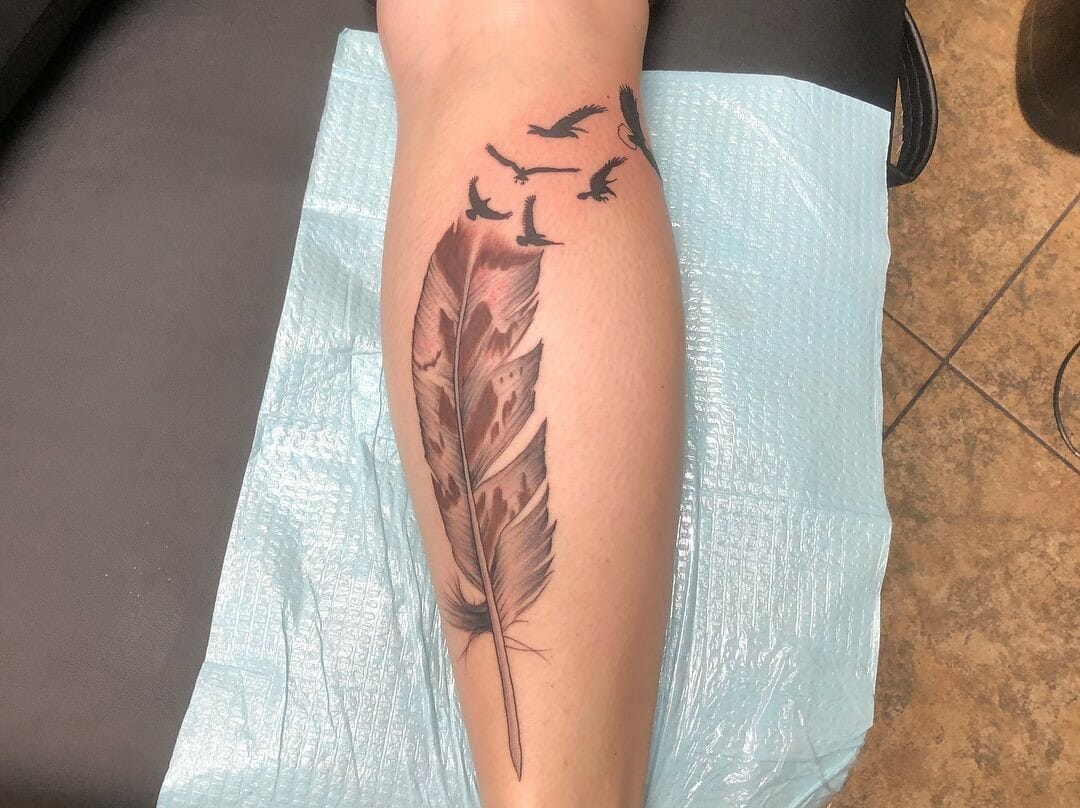 10 Best Eagle Feather Tattoo Ideas You'll Have To See To Believe! | Outsons | Men's Fashion Tips And Style Guides 808_x_1080_jpg