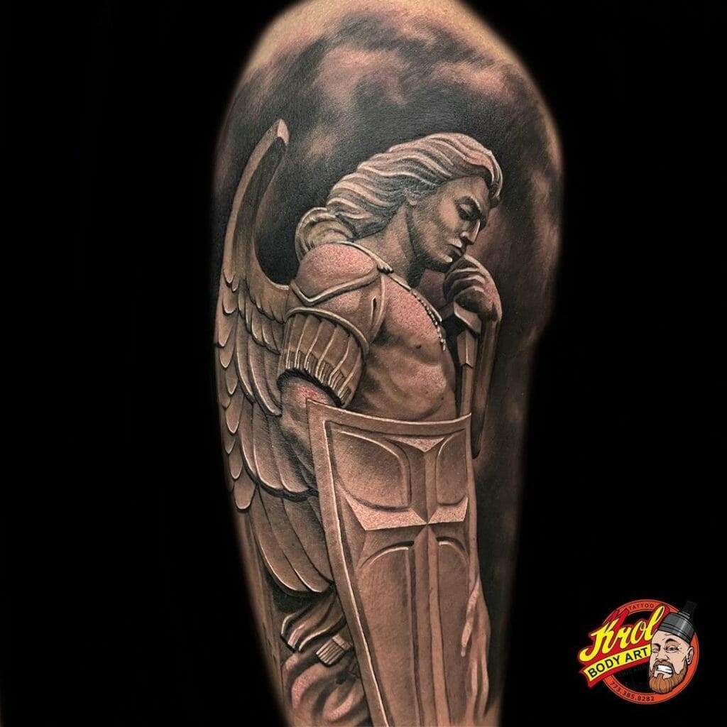 10 Best Guardian Angel Tattoo Ideas You Have To See To Believe! | Outsons | Men's Fashion Tips And Style Guides 1024_x_1024_jpg
