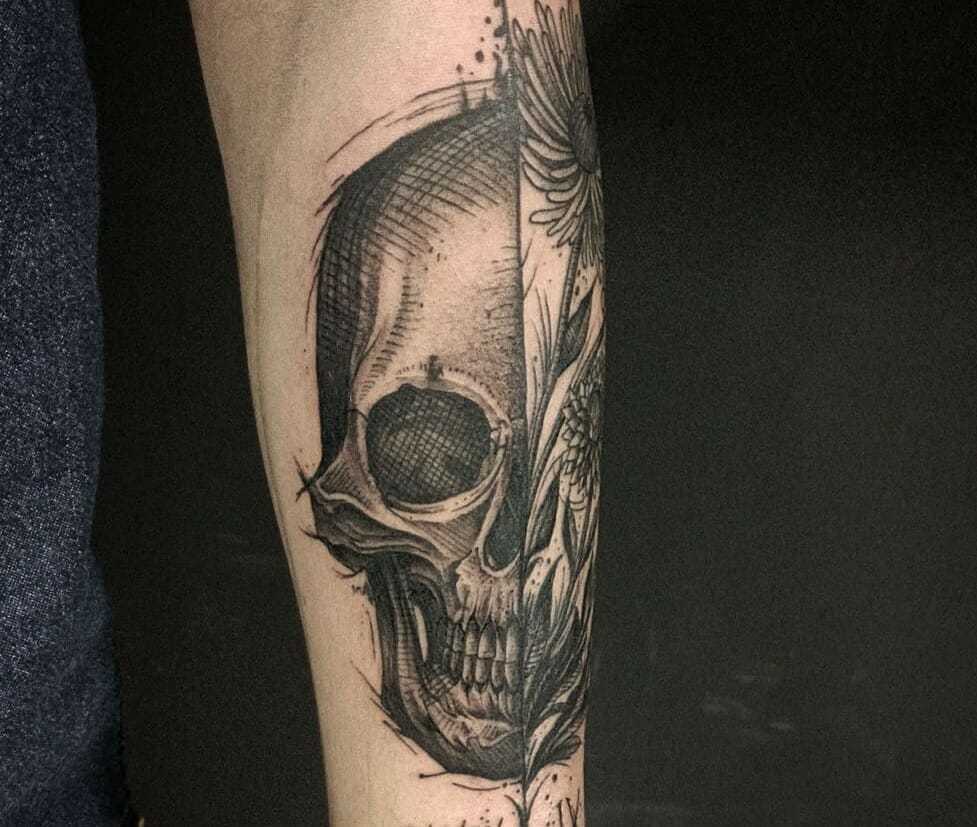 10 Best Skull Tattoo Sleeve Ideas You Have To See To Believe! | Outsons | Men's Fashion Tips And Style Guides 827_x_977_jpg
