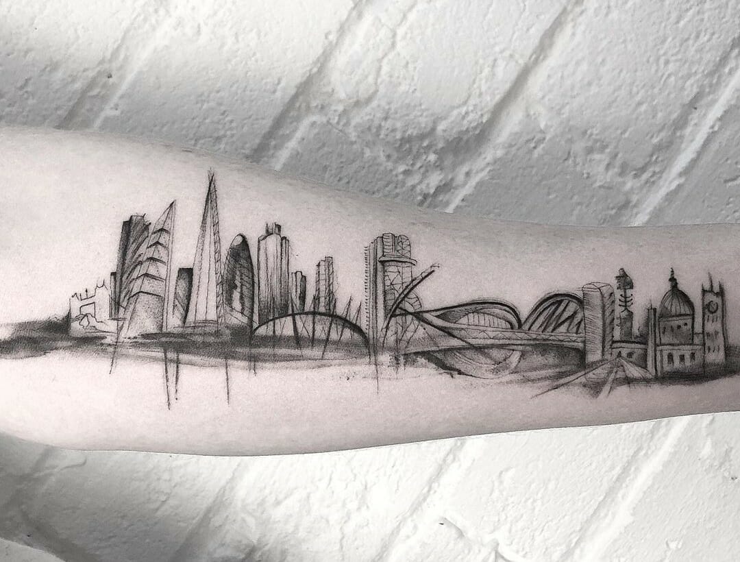 10 Best Skyline Tattoo Ideas You Have To See To Believe! | Outsons | Men's Fashion Tips And Style Guides