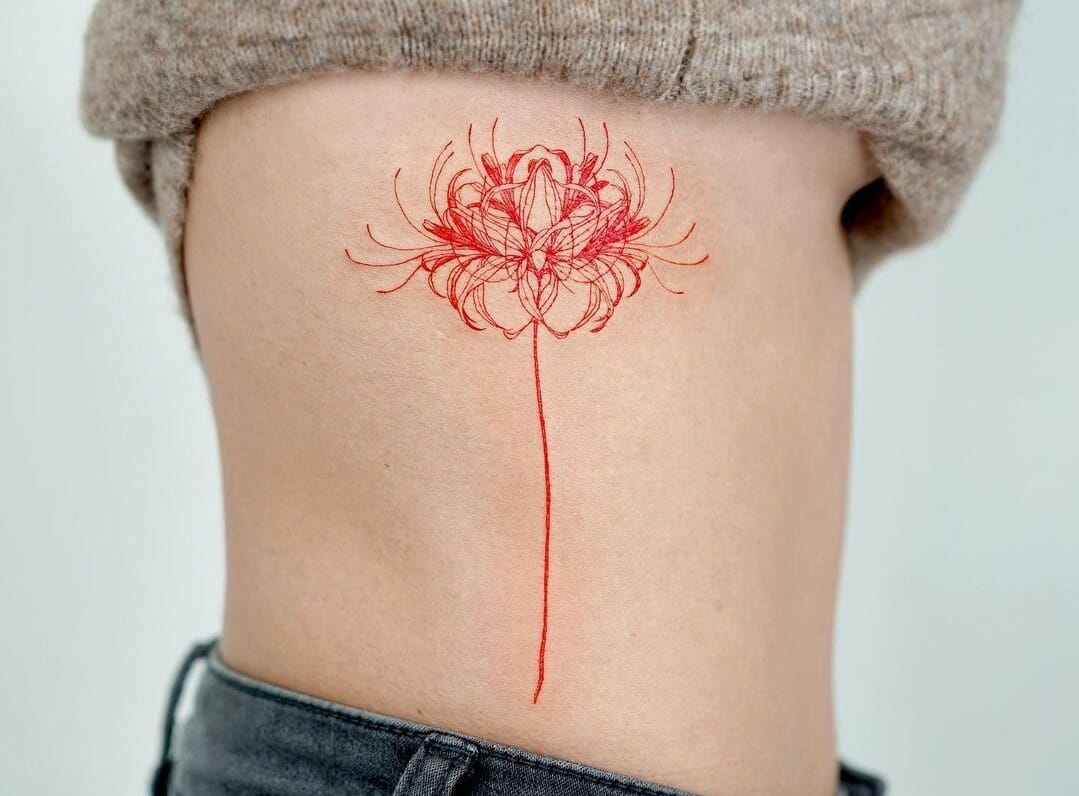 10 Best Spider Lily Tattoo Ideas You Have To See To Believe! | Outsons | Men's Fashion Tips And Style Guides 796_x_1079_jpg