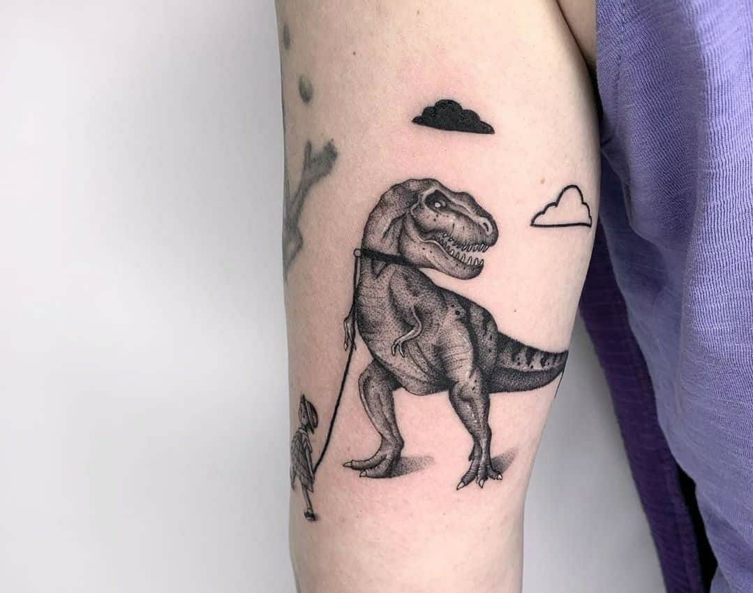 10 Best Cartoon Dinosaur Tattoo Ideas That Will Blow Your Mind! | Outsons | Men's Fashion Tips And Style Guides 849_x_1079_jpg