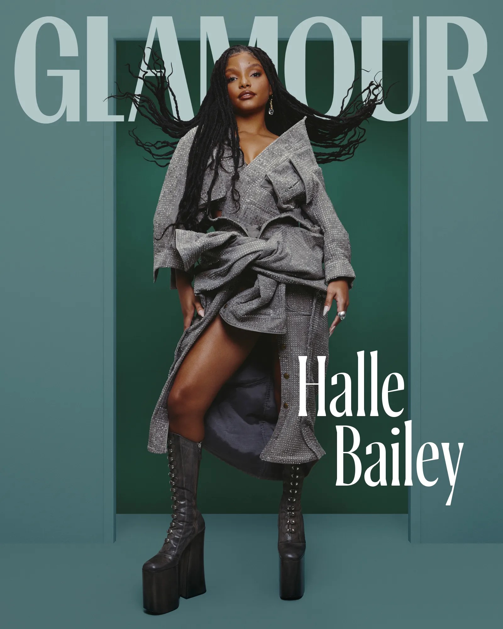 Glamour Magazine: Halle Bailey's Epic Journey as Disney's Ariel - OUTTAH