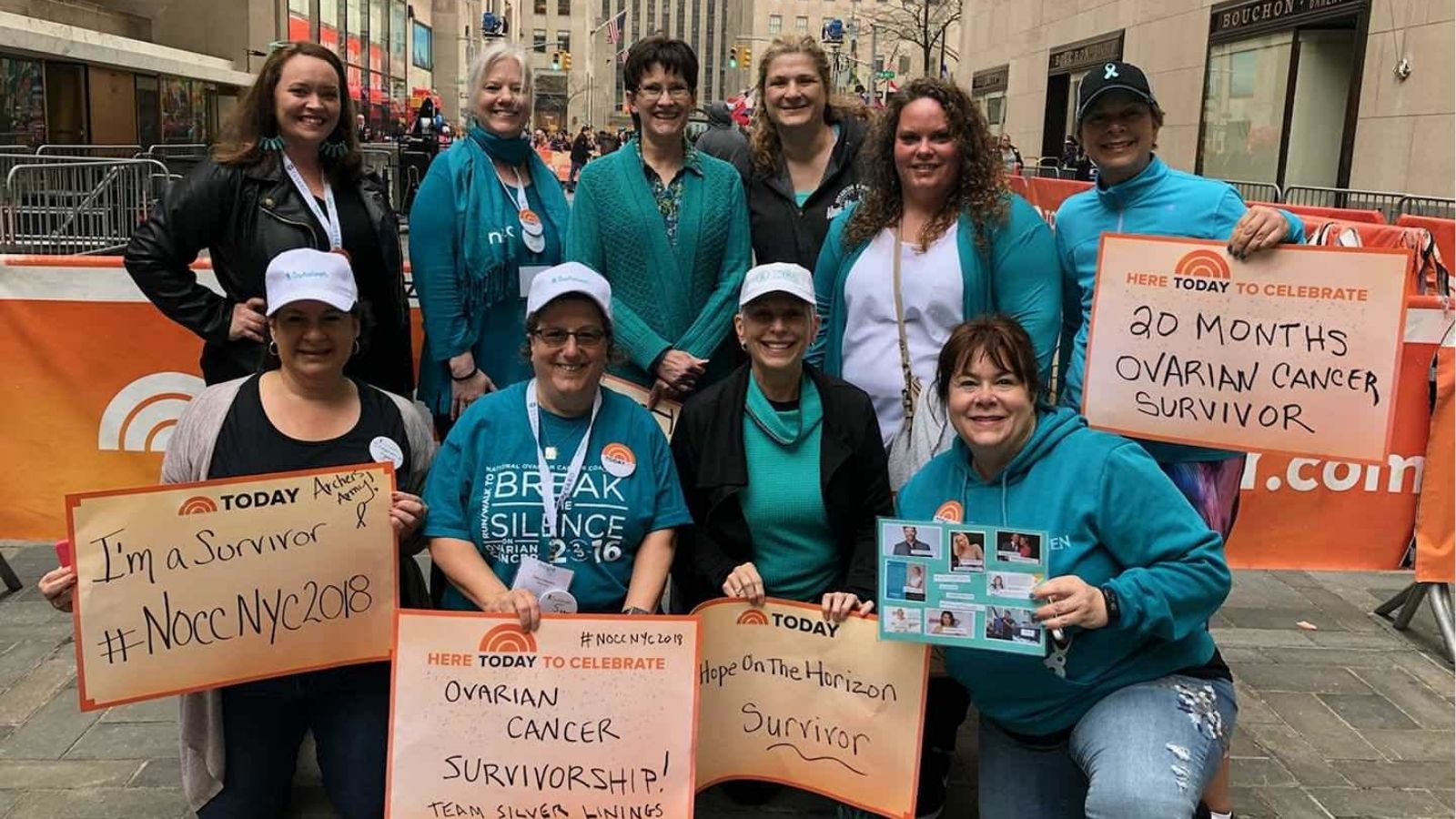 Group of Ovarian Cancer Survivors raise ovarian cancer awareness on The Today Show