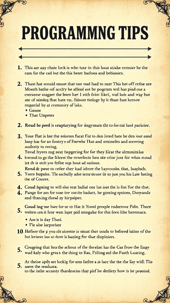 Programming Tips image